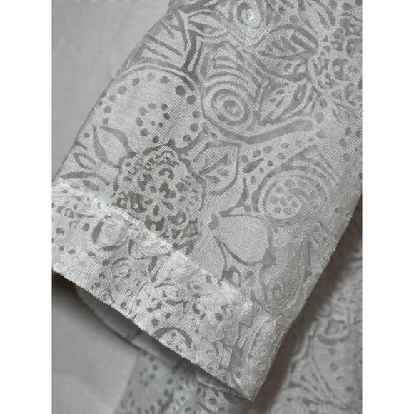 Women's‎ Plus sz 26/28 White Top Jacket Cover Up Lace Embroidered sheer romantic - Picture 2 of 9